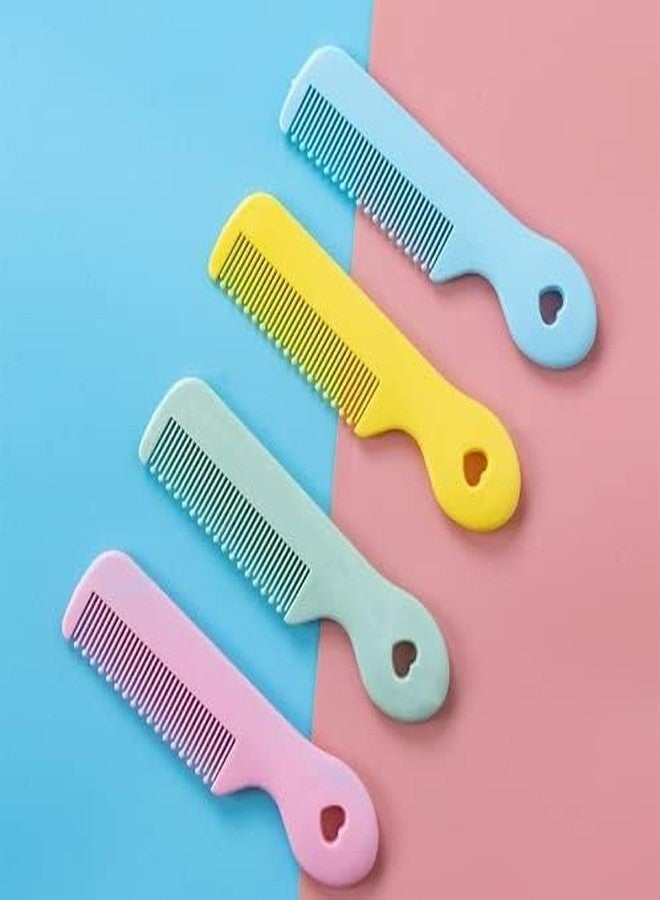 BWESOO 8Pcs Colorful Round Tip Bristles Baby Cute Comb Baby Grooming For Sensitive Scalp Skin, for Nursery Newborn Infant Girl Boy Kids Comb Baby Grooming and Healthcare Kits - Image 4